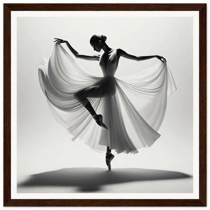 Graceful silhouette of a ballerina in ethereal dance from the special edition art™ collection