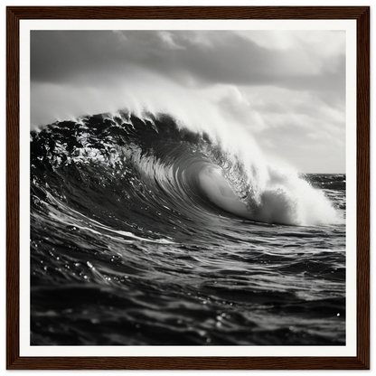 Powerful ocean wave curling in light, featured in Eternal Wave Symphony art