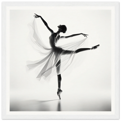 Graceful ballet dancer en pointe in Ethereal Grace’s Whisper special edition art