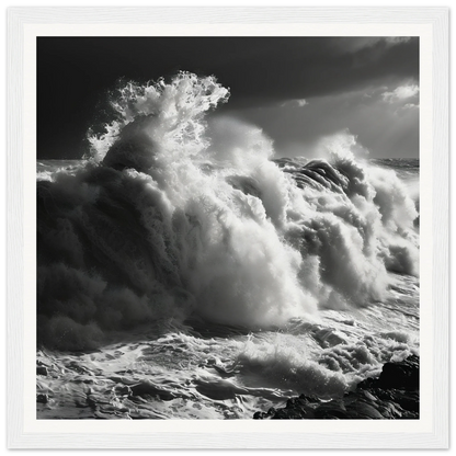 A stunning black and white ocean wave from Wave’s Celestial Rave special edition art™