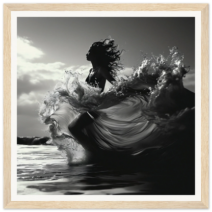 Stunning black and white wave art for Ocean’s Dancer Serenity special edition art™