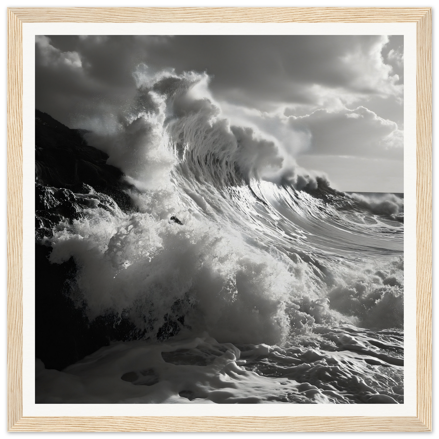 Tempestuous Dance Tribute artwork captures a dramatic ocean wave crashing powerfully