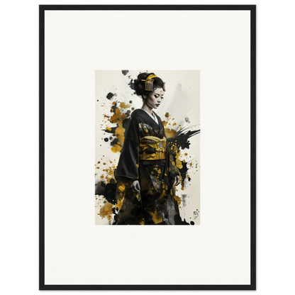 Artistic portrait of a figure in traditional geisha attire from Eclipsed Ukiyo Symphony