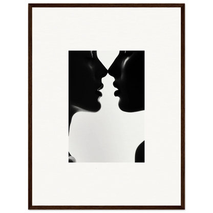 Two silhouettes about to kiss in Shadowed Sédual Symphony special edition art™