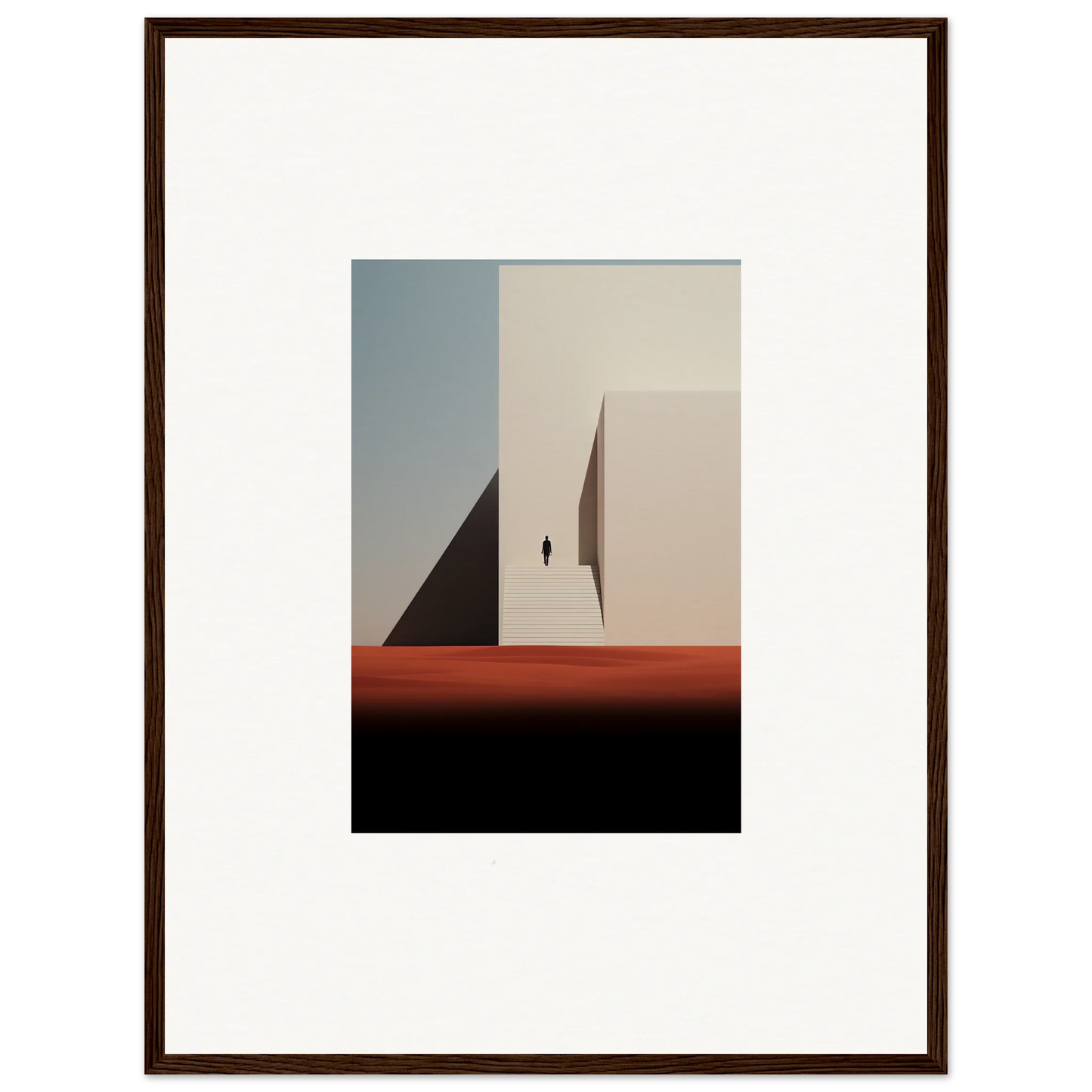 Framed minimalist photo of geometric shapes in Sombra Espérante architecture