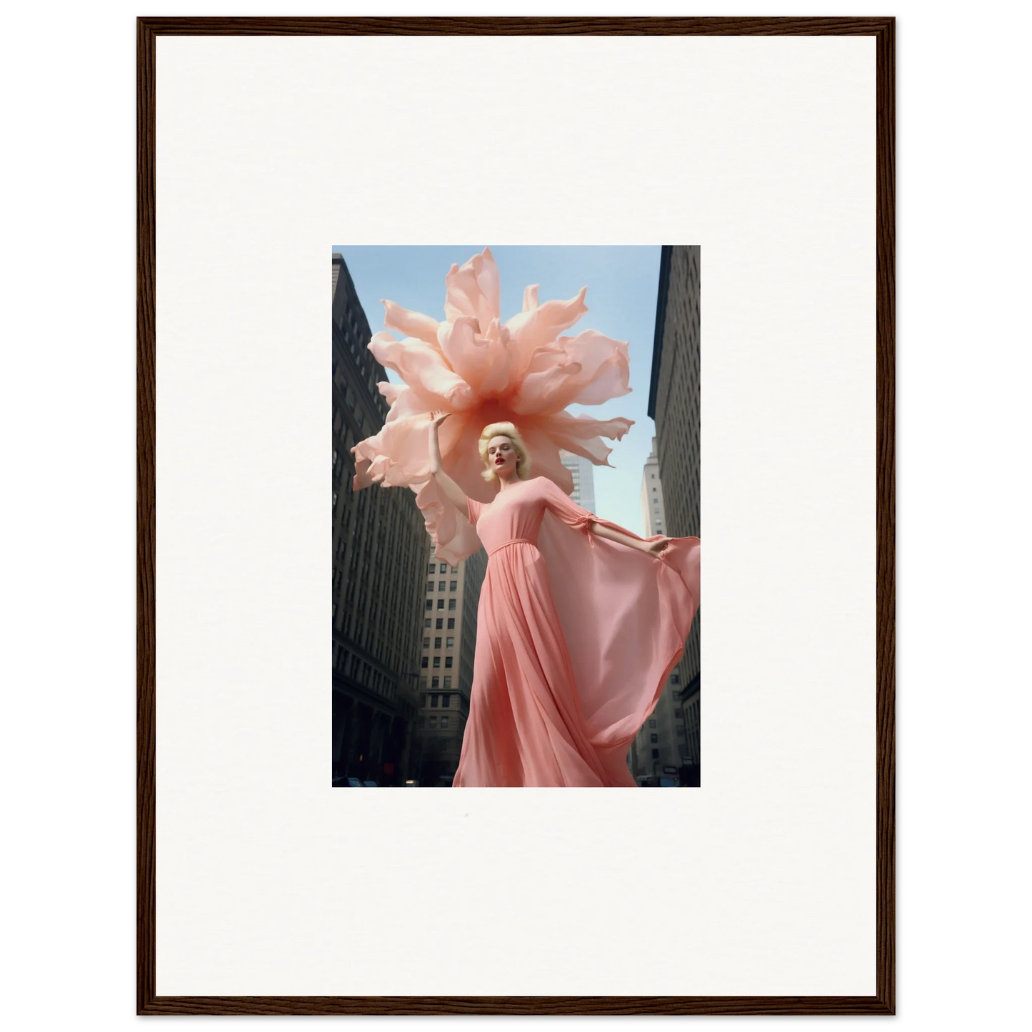 A figure in a pink dress and floral headpiece from Sensational Blossom Mirage