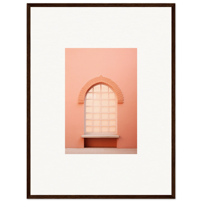 Arched window niche in peachy-pink tones from Windows Morning Whisper special edition art™