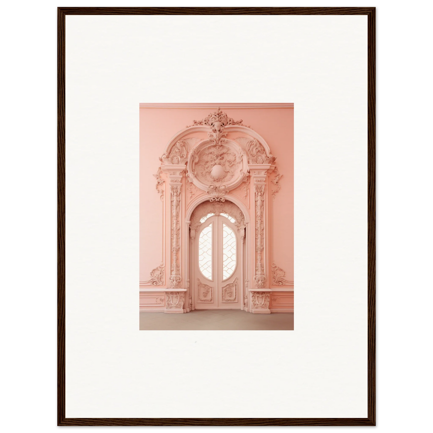 Ornate pink baroque doorway in Ether Pendantia Portal special edition art™ design