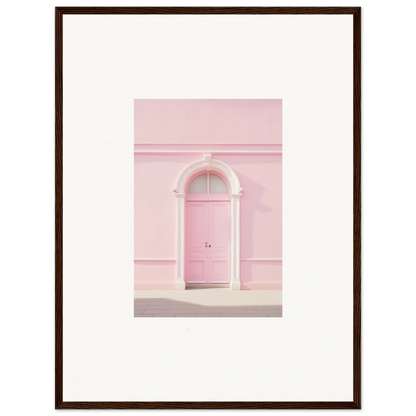 Pink door with white trim in Pearly Baccarat Dream special edition art™ framed wall art