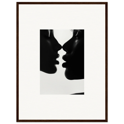 Two silhouetted profiles in an intimate moment from Nights Echoes special edition art™