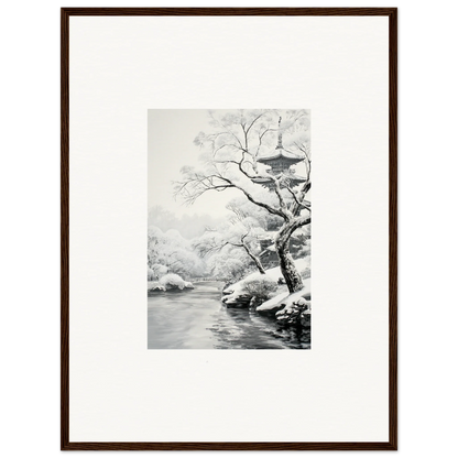 Framed wall art of Timeless Snow Fables featuring a snowy winter landscape