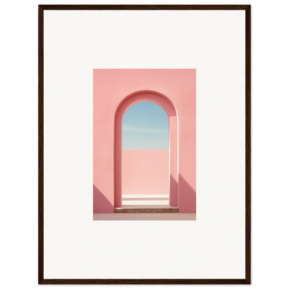 Pink arched doorway with blue sky in Echo of Horizons special edition art™