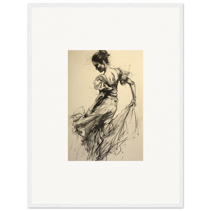 Sketch of a woman in flowing dress in the Shadow Waltz special edition art™