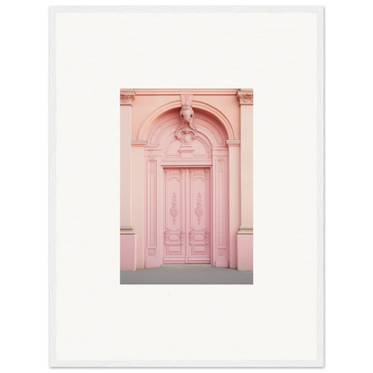 Ornate pink arched doorway showcasing Porphyr Pink Processions special edition art™