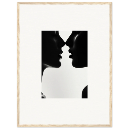 Two silhouetted profiles in a near-kiss pose from Shadowed Sédual Symphony