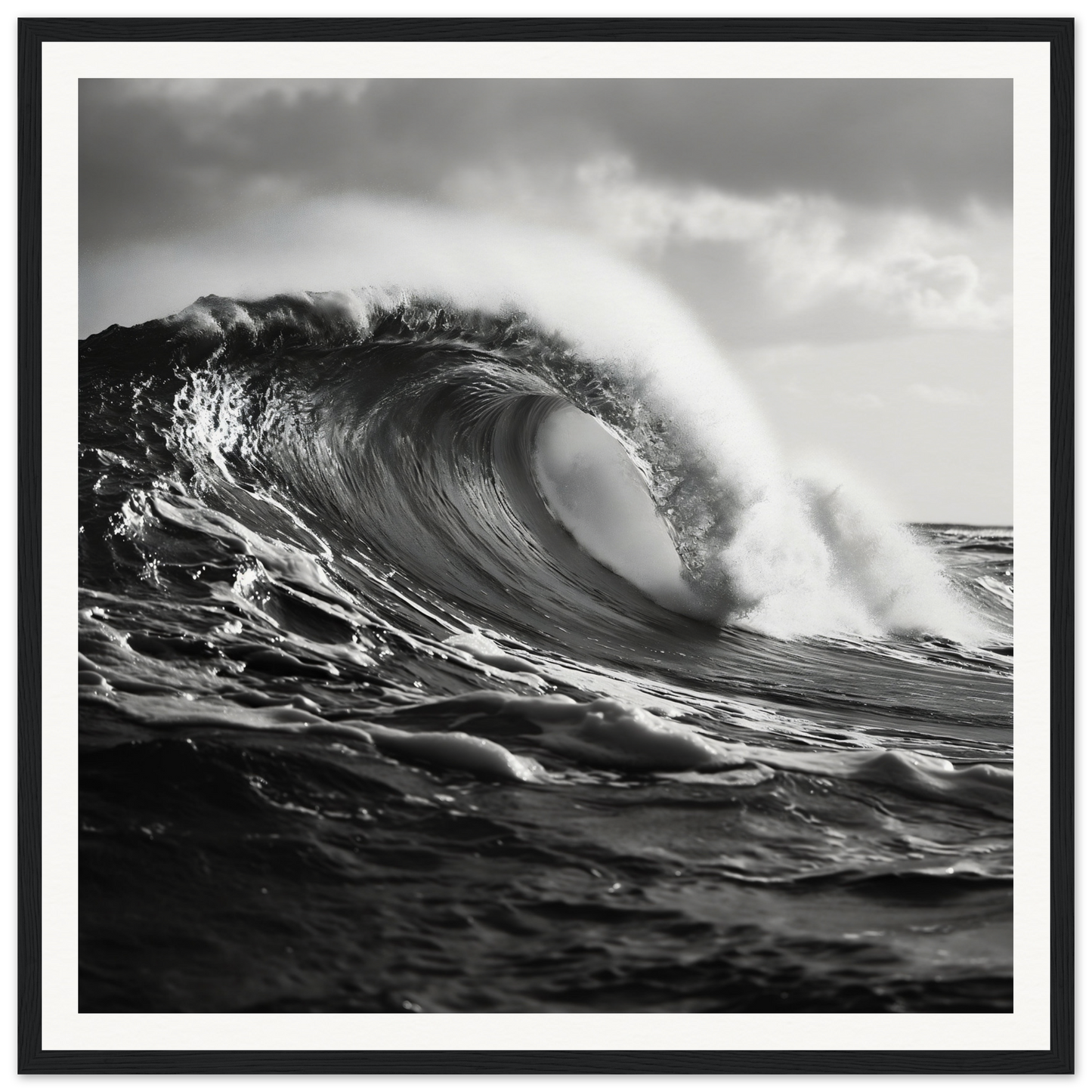 Stunning wave’s eternal dance captured in a perfect barrel shape for art lovers