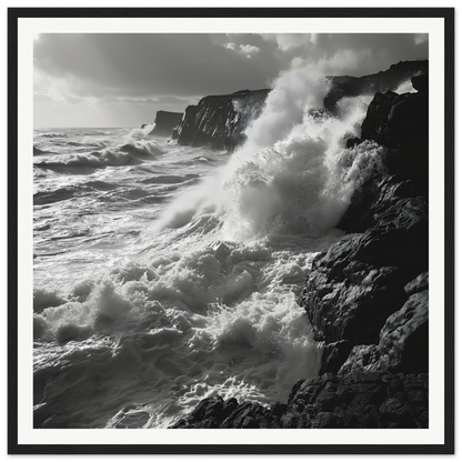 Powerful ocean waves crash on cliffs in Wave’s Untold Trance special edition art™