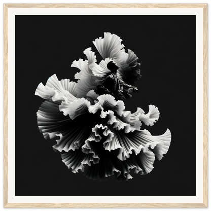 Ruffled white coral-like formation from Swirling Euphoria Unbound special edition art™