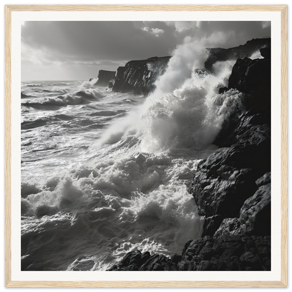 Powerful ocean waves crash on cliffs in Wave’s Untold Trance special edition art™