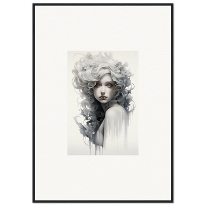 Black and white watercolor portrait for Visions Veil Morphling special edition art™