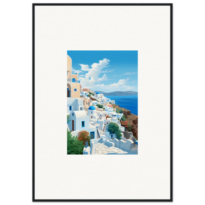 Framed Santorini photo in Sunday Stahl Stahl Messiração special edition art™ collection