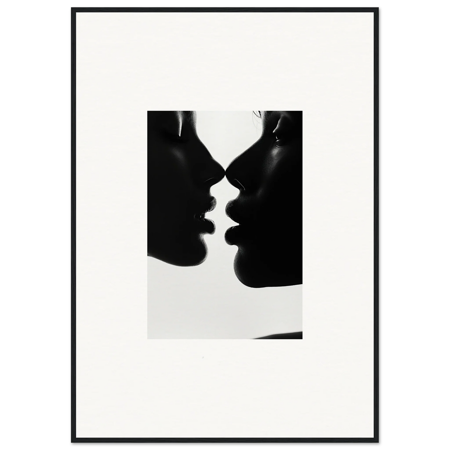 Intimate silhouettes of two profiles in Nights Echoes special edition art™ illustration