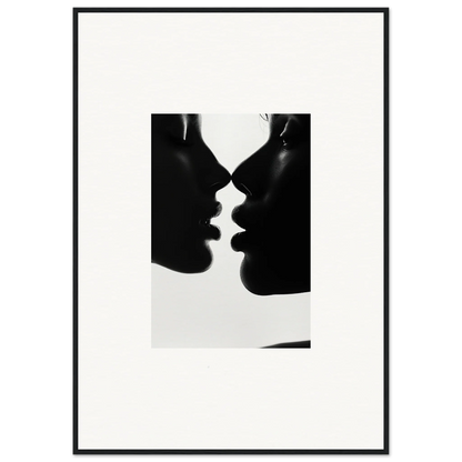 Intimate silhouettes of two profiles in Nights Echoes special edition art™ illustration