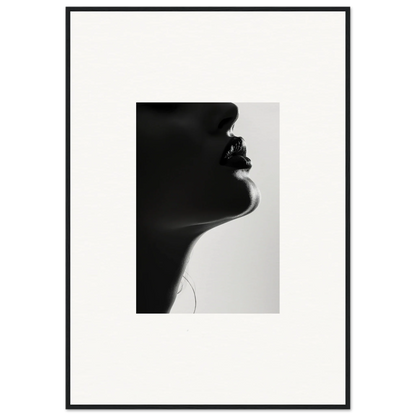 Silhouetted profile art piece from Shadowed Whisper Immanence framed wall art collection