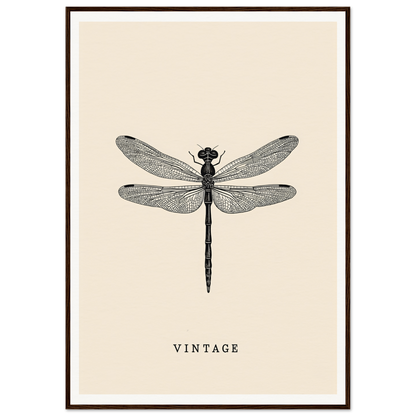 Vintage dragonfly framed wall art by Future Fashion Oracle™, perfect for cool room decor and stylish home art accents.