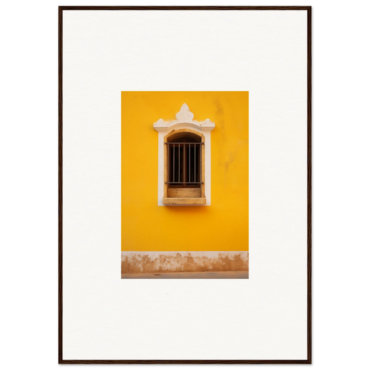 Ornate white-framed window on yellow wall from Daisy Dreamgate Portal special edition art™