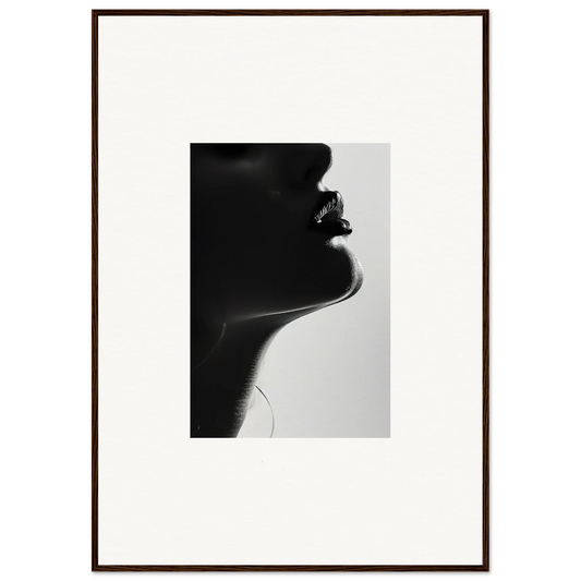 Silhouetted profile in Ethereal Odyssey Sonata special edition art™ on a light backdrop