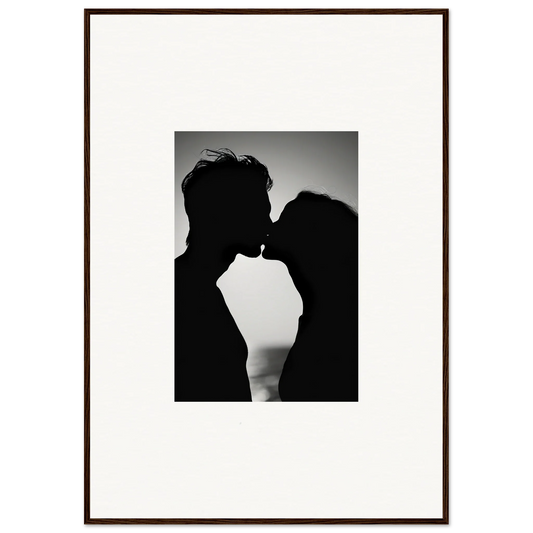 Silhouette of two people kissing in Sunset Soul Sierması special edition art™ backdrop