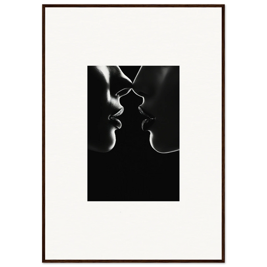 Two silhouetted profiles in an intimate moment from Kiss Phantoms special edition art™