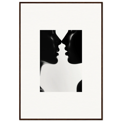 Two silhouettes in a near-kiss for Whispers Shadowdance Serenaa special edition art™