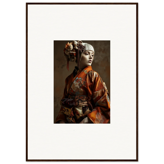 Portrait of a woman in ornate Asian attire, perfect for wall art and room decoration