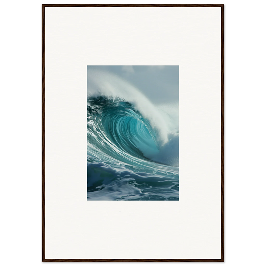 Powerful ocean wave curling and breaking, perfect for Whispering Oceans wall art