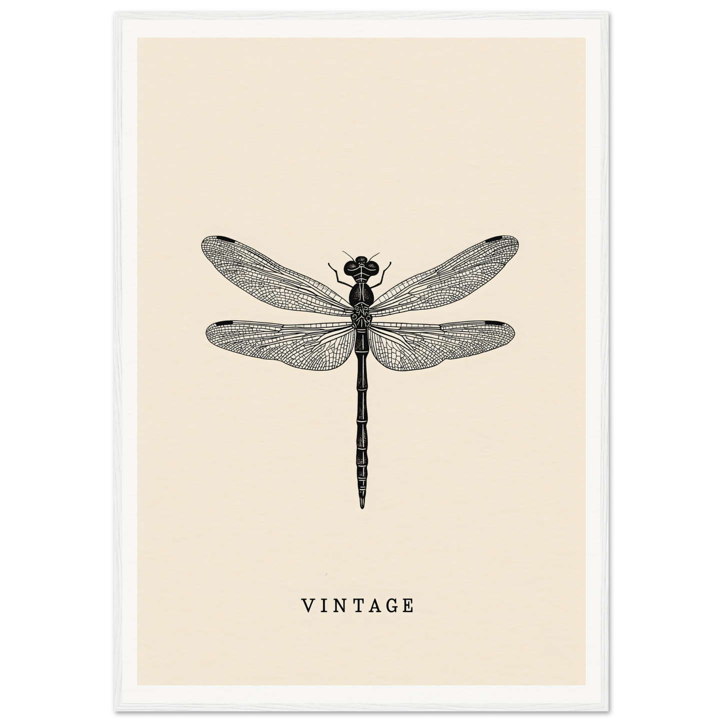 Vintage dragonfly framed wall art by Future Fashion Oracle, perfect for enhancing home decor and adding style to any room.