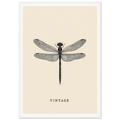 Vintage dragonfly framed wall art by Future Fashion Oracle, perfect for enhancing home decor and adding style to any room.