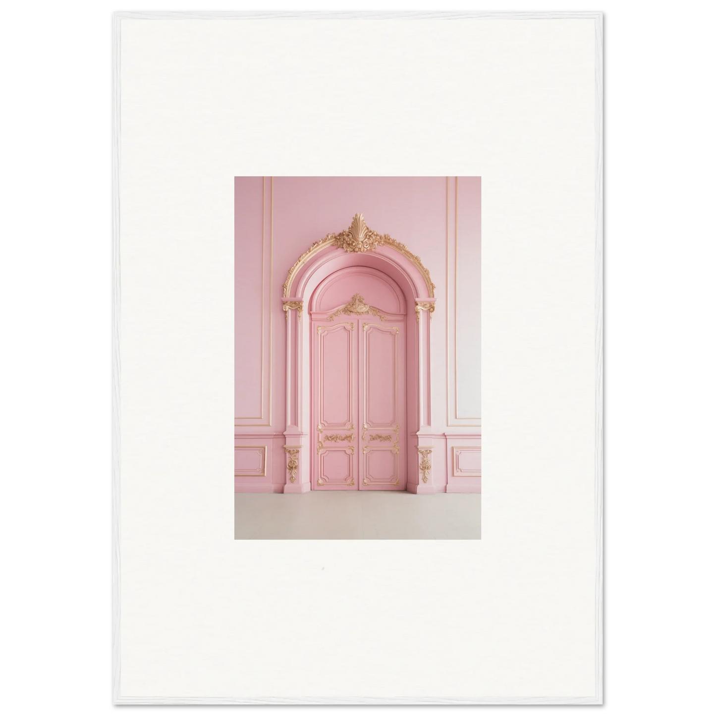 Ornate pink door in Paris Dreams Frame, a stunning special edition art™ piece