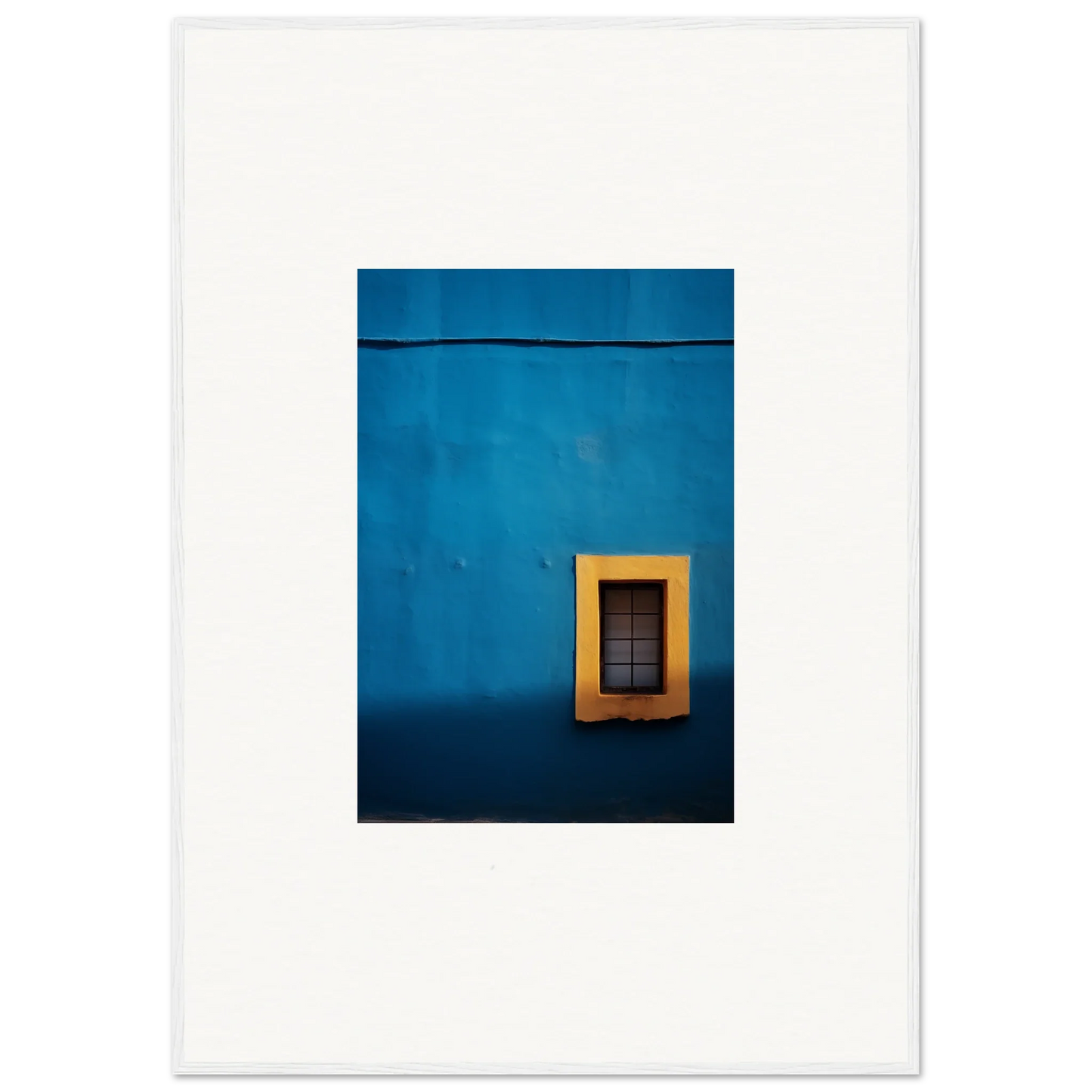 Yellow-framed window on a blue wall from Hypercolor Dreamscape Longitude collection