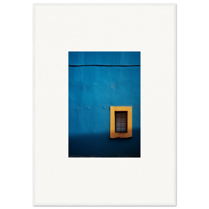 Yellow-framed window on a blue wall from Hypercolor Dreamscape Longitude collection