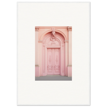 Ornate arched pink double door from Porphyr Pink Processions special edition art™