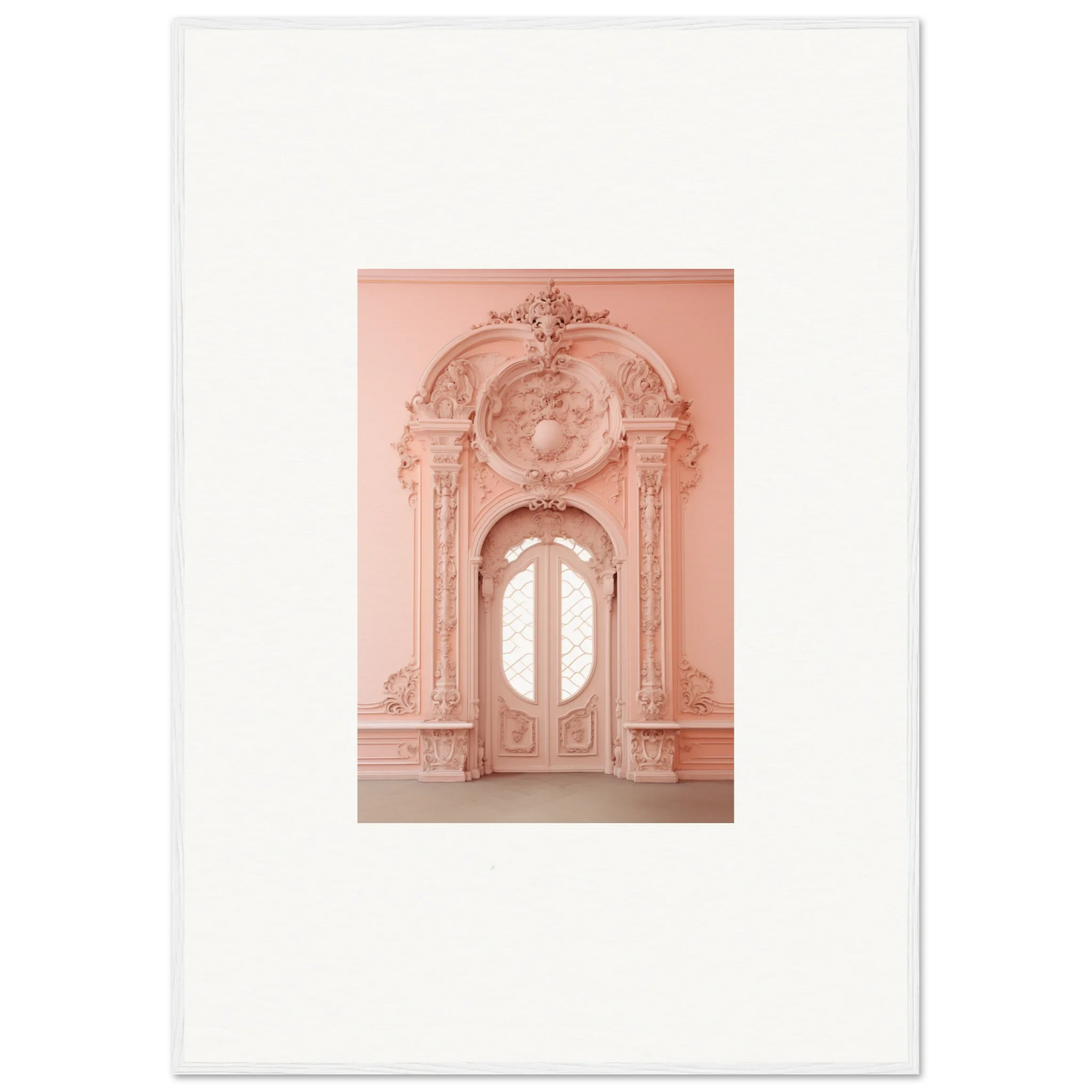 Ornate pink baroque doorway in Ether Pendantia Portal special edition art™ print