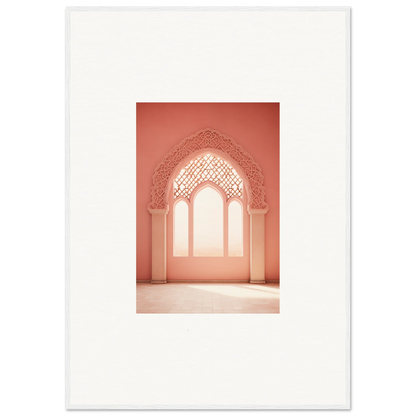 Ornate arched doorway with geometric patterns in Versaille Sunset Reimagined wall art