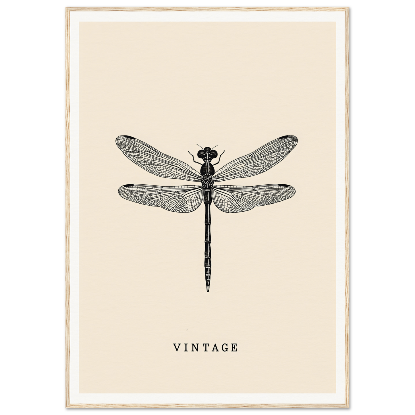 Vintage dragonfly framed wall art, elegant room decor by Future Fashion Oracle, perfect for stylish home and cool room decor.