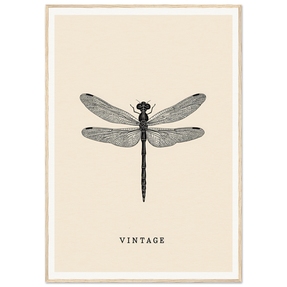 Vintage dragonfly framed wall art, elegant room decor by Future Fashion Oracle, perfect for stylish home and cool room decor.