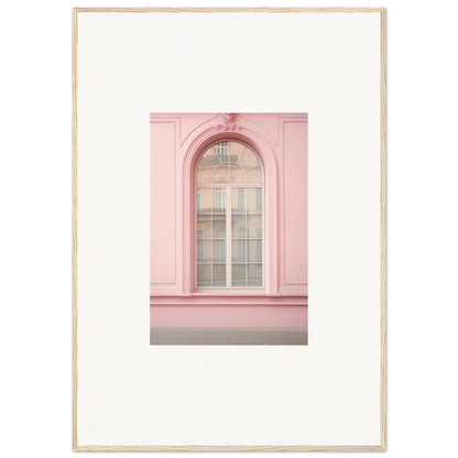 Arched window with white panes on a pink wall from the Pink Sonata Vibrations collection