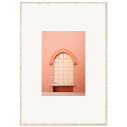 Arched window with bench seat in peachy-pink tones for Windows Morning Whisper art