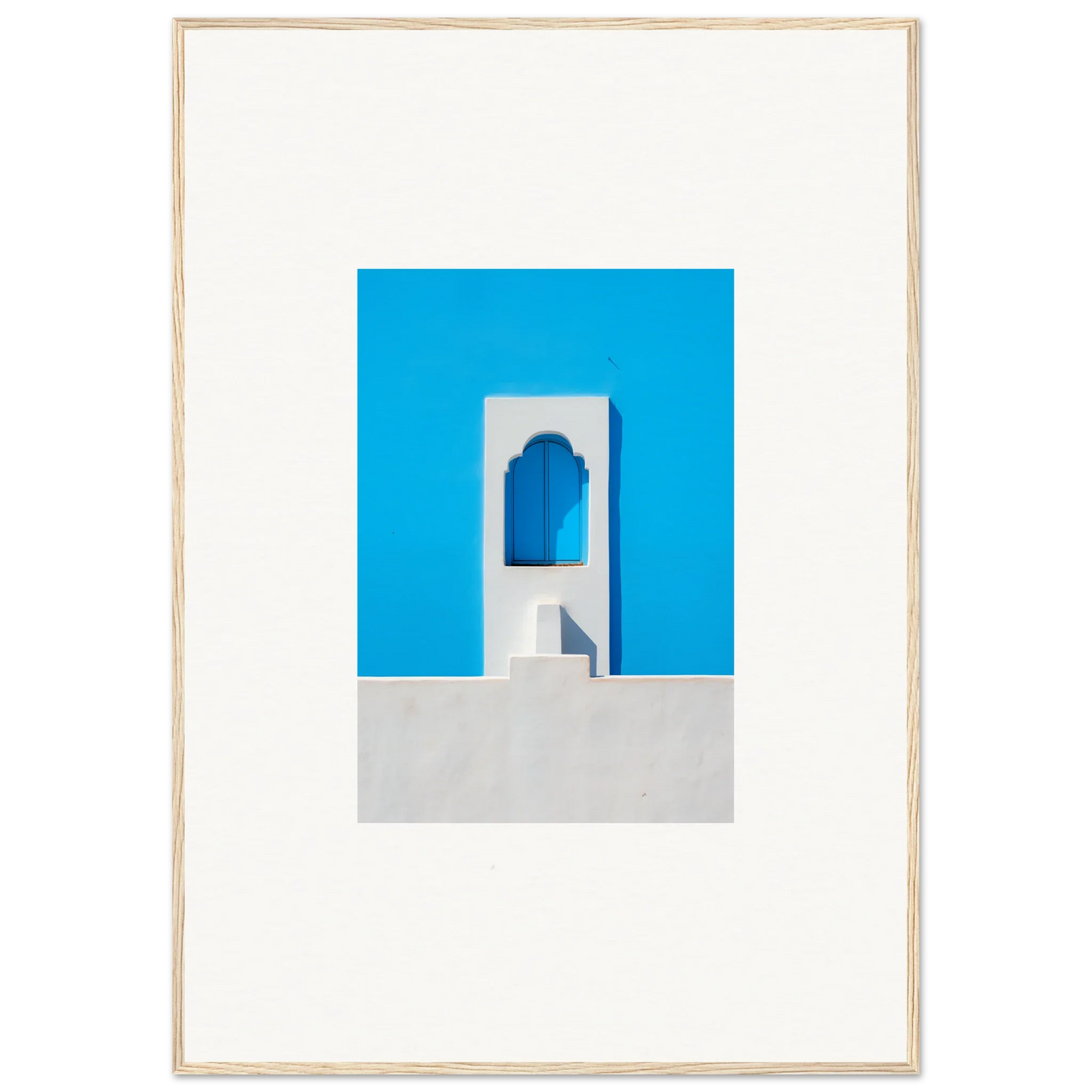 Minimalist photo of a white bell tower under a bright blue sky from Oikos Cerulean Aperturearches