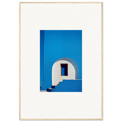 White arched doorway on blue walls in Dreams’ premium framed Wall Art special edition art™